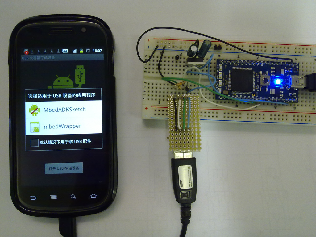 Application: USB with Mobile phone